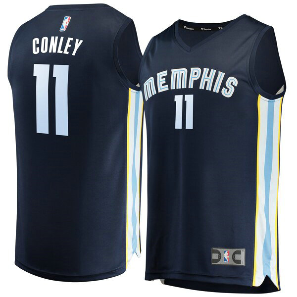 Maillot nba Memphis Grizzlies Icon Edition Homme Mike Conley 11 Bleu marin